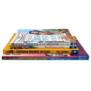5 TPB Kids Lot Wonder Woman Primer Teen Titans Go Batman Scooby-Doo Superman
